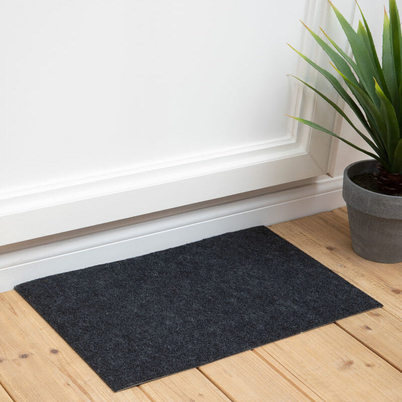 Dark Grey Textured Doormat | Filta