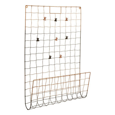Wall Mount Magazine Rack with Clips | Mimo