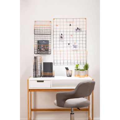 Wall Mount Magazine Rack with Clips | Mimo