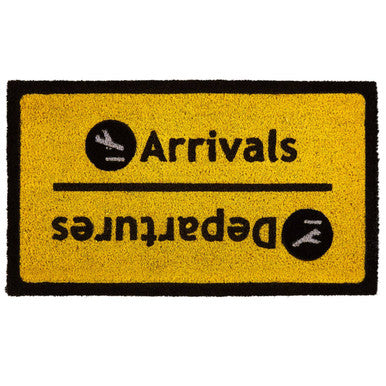 Arrivals Departures Coir Doormat | Filta