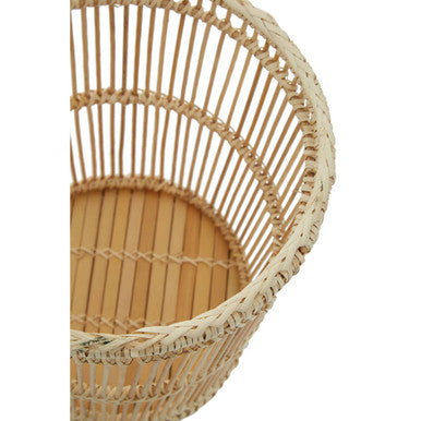 Natural Rattan and Bamboo Waste Paper Bin | Ezell