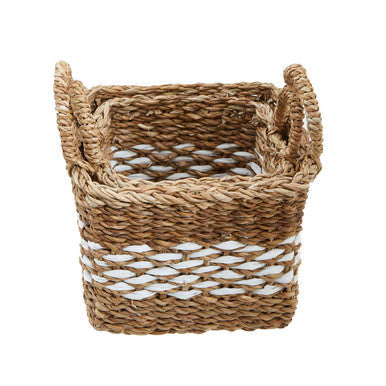 Set of Two Square Seagrass Baskets | Lidi