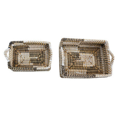 Set of Two Straw Baskets | Lidi