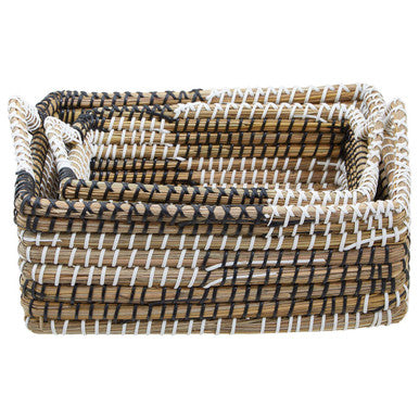 Set of Two Straw Baskets | Lidi