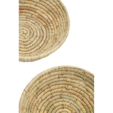 Lidi Set Of Three  Woven Palm Leaf Baskets