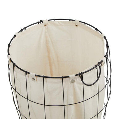 Set of Two Matte Black Laundry Baskets | Harga