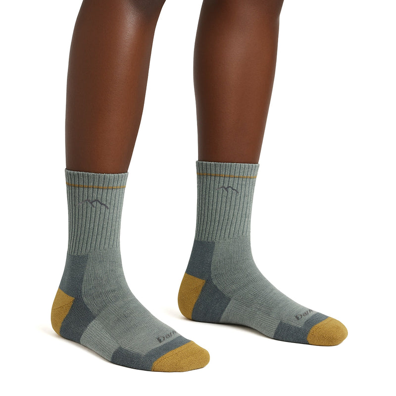 Ladies Micro Crew Cushioned Midweight Hiking Merino Wool Socks