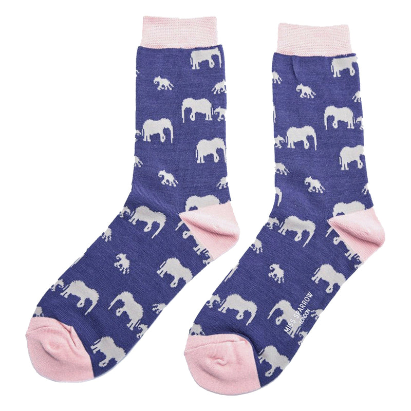 1 Pack Ladies Novelty Elephant Bamboo Socks