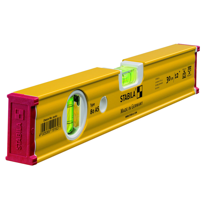 Stabila Spirit Level 80 AS With Two Fluorescent Vials For Precise Readability For Pros