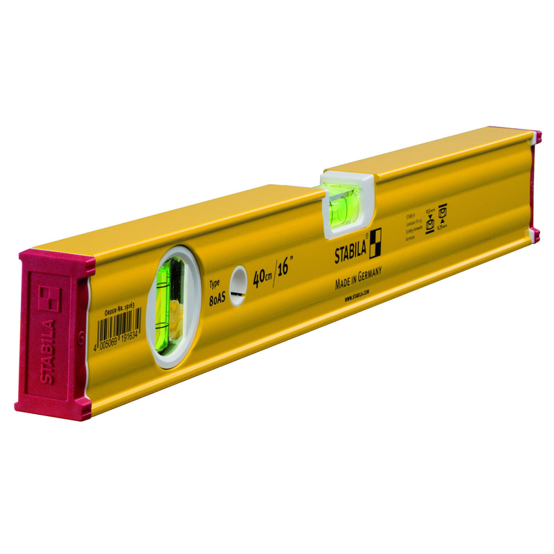 Stabila Spirit Level 80 AS With Two Fluorescent Vials For Precise Readability For Pros