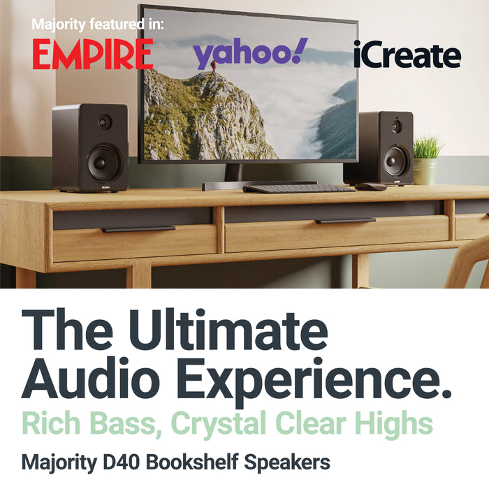 MAJORITY D40 BOOKSHELF SPEAKERS