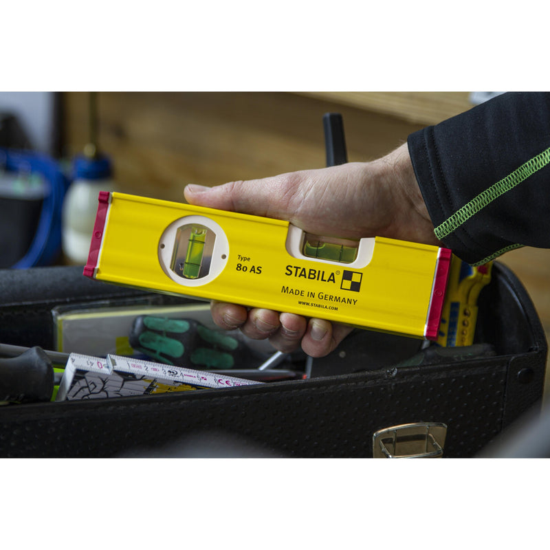 Stabila Spirit Level 80 AS With Two Fluorescent Vials For Precise Readability For Pros