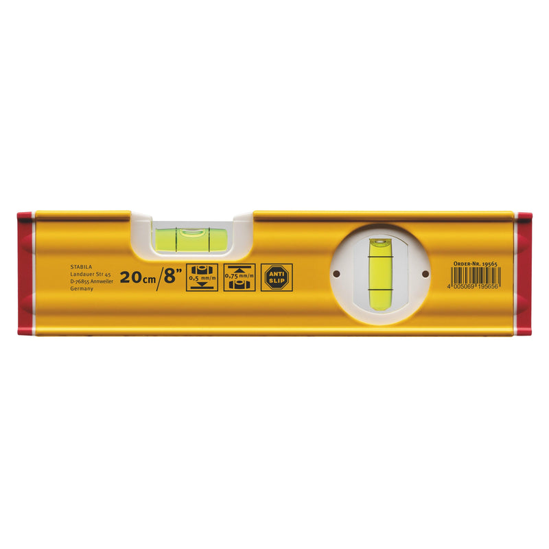 Stabila Spirit Level 80 AS With Two Fluorescent Vials For Precise Readability For Pros