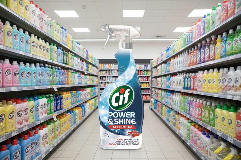 6 x Cif  Bathroom Spray Cleanboost 700 Ml