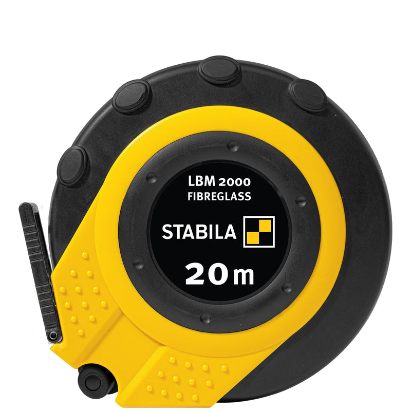 Stabila - Tape Measure - LBM 2000 Closed Fibreglass with Shatterproof Housing and Nylon-Wrap Blade for Professionals