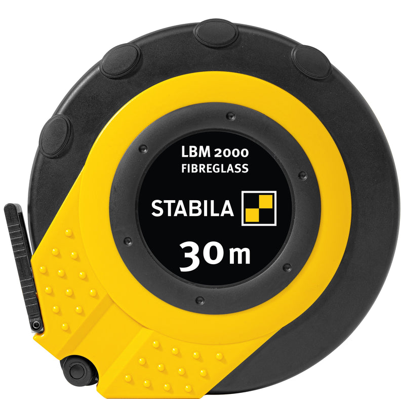 Stabila - Tape Measure - LBM 2000 Closed Fibreglass with Shatterproof Housing and Nylon-Wrap Blade for Professionals