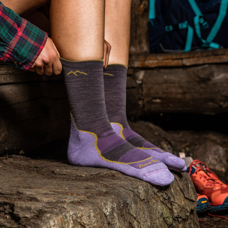 Ladies Micro Crew Lightweight Hiking Merino Socks