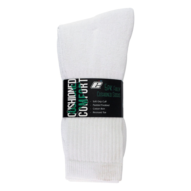 Mens 5 Pack Cotton Rich Cushioned Sport Socks