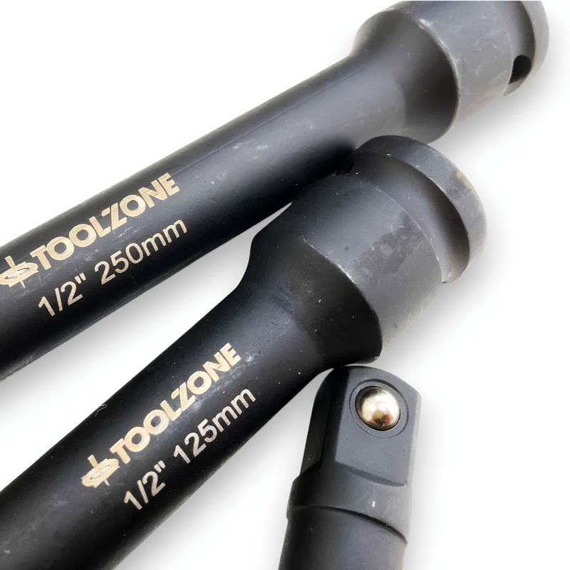 3pc 1/2" impact extension bar set Chrome Vanadium Impact Socket Tool Deep Reach