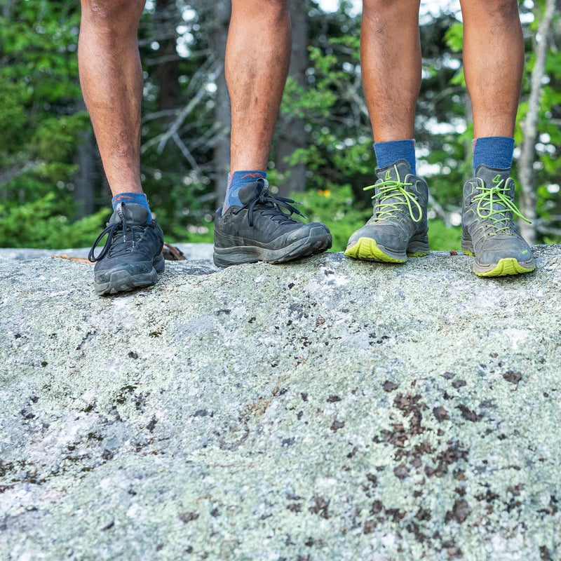 Mens Quarter Lightweight Hiking Anti Blister Merino Wool Socks