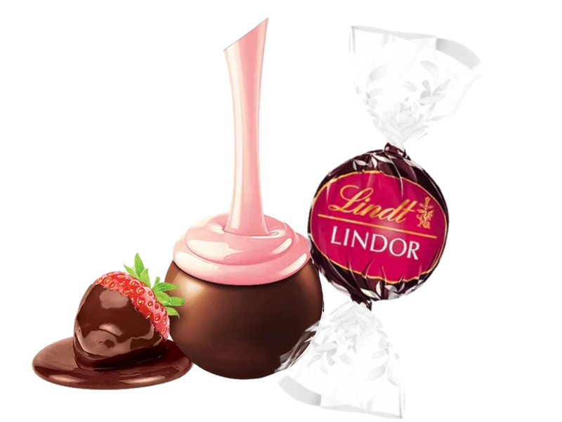 Strawberry Dark Chocolate Lindt Lindor