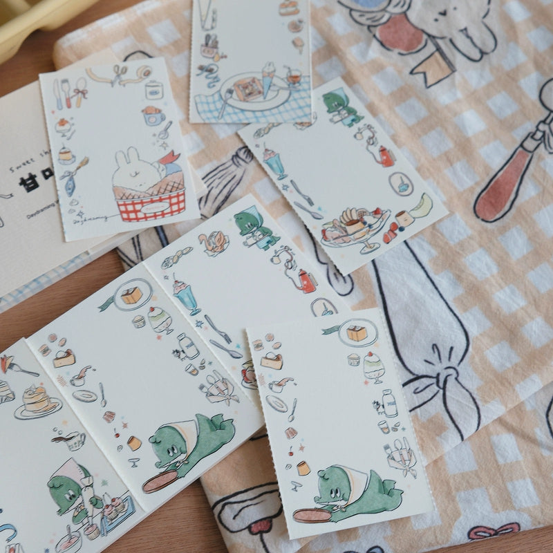 A Gator Life | Lovely Bunny And Crocodile Memo Notepad