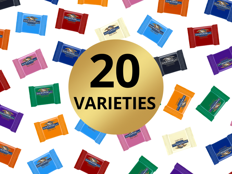 Ultimate Ghirardelli Squares Chocolate Collection | 20 varieties