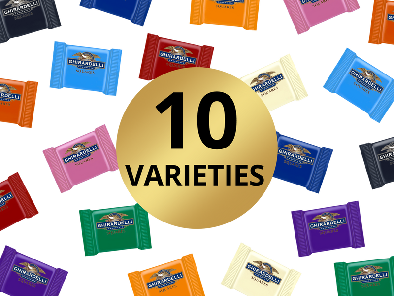 Ghirardelli Mixed Chocolate Squares | 10 Varieties