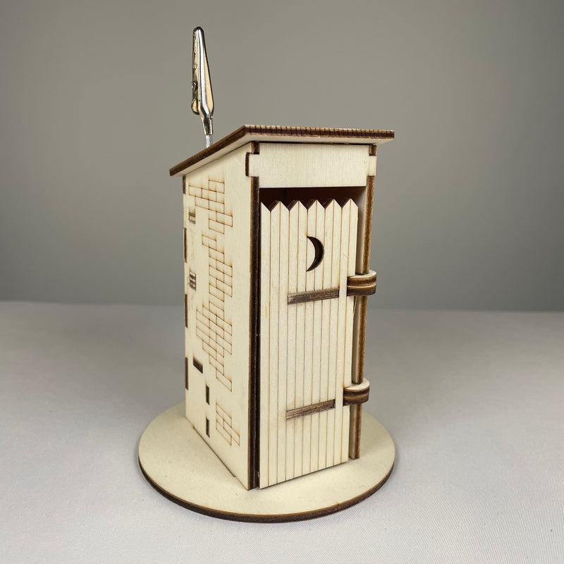 Outhouse Toilet - Ready-Made Memo Holder