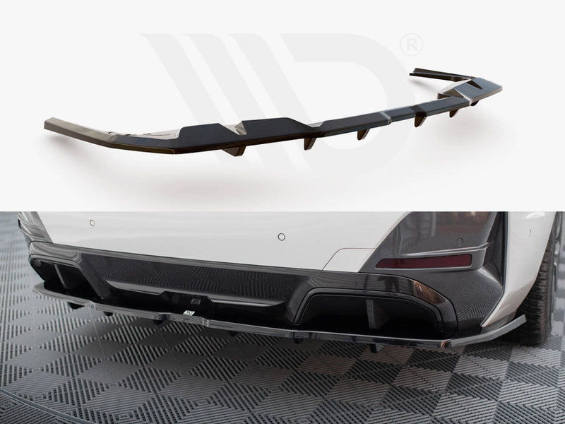 Maxton Design - CENTRAL REAR SPLITTER (VERTICAL BARS) V.1 BMW I4 M-PACK G26