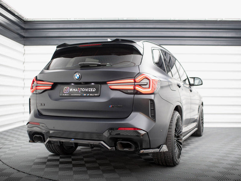 Maxton Design - CENTRAL REAR SPLITTER (VERTICAL BARS) BMW X3 M-PACK G01 FACELIFT