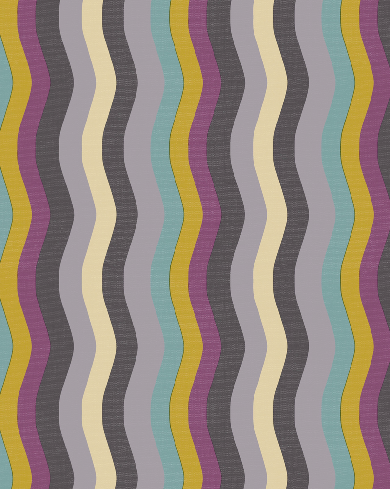 Wavy Stripe Wallpaper