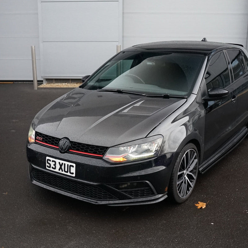 Volkswagen Polo MK5 V2 Genuine Carbon Fibre Bonnet (6R / 6C 09 - 17 Models) DIVERSION