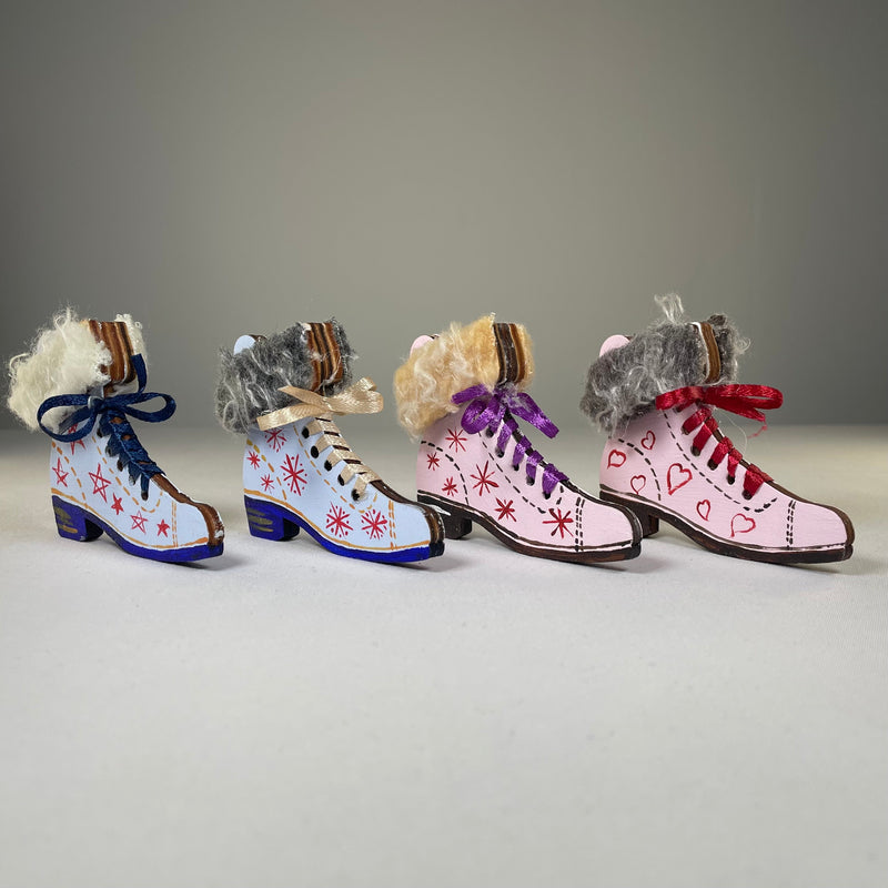 Ice Skates Bauble - Handmade Ornament