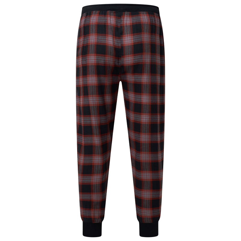 Lucky Brand Crew Neck & Closed Hem Flannel Pant Pyjama Set