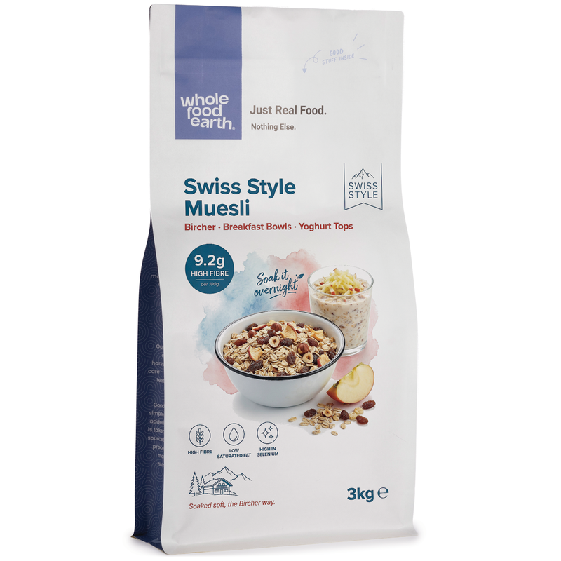 Swiss Style Muesli - A Blend of Flakes with Dried Fruit & Nuts