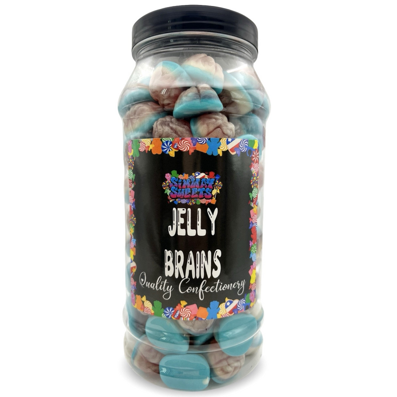 Jelly Brains Jelly Filled Sweets Gummy Retro Sweets Gift Jar - 835g