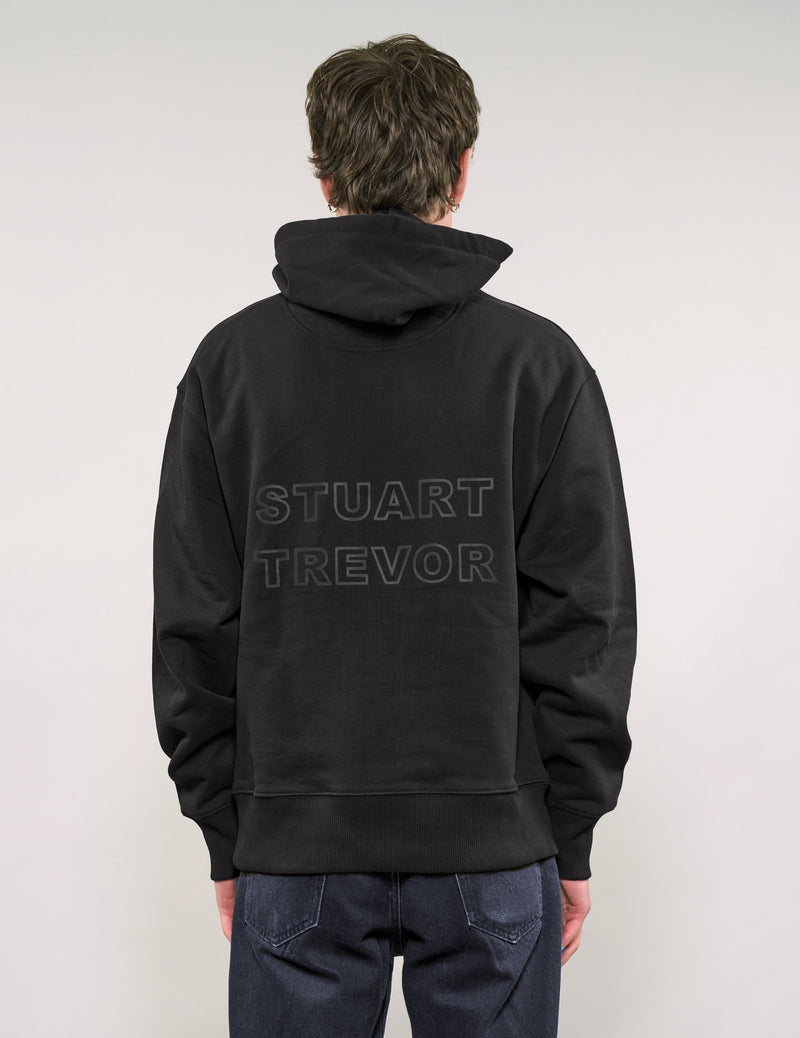 ST Hoodie in Black with Black Logo