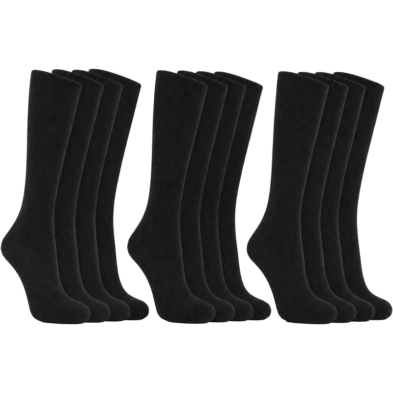 12 Pairs Men's 100% Cotton Moisture-Wicking Antibacterial Dress Work Socks Assorted Brown Black Comfortable All Day Wear Sustainable by Sock Stack