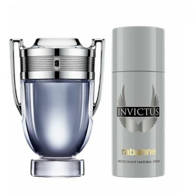 Paco Rabanne Invictus Gift Set (Eau De Toilette Spray 100ml  Deodorant Spray 150ml)