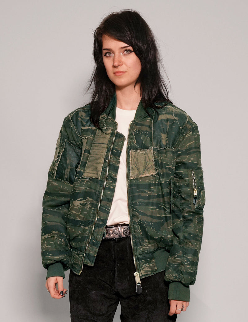 MA-1 Patched Bomber in Tiger Camo