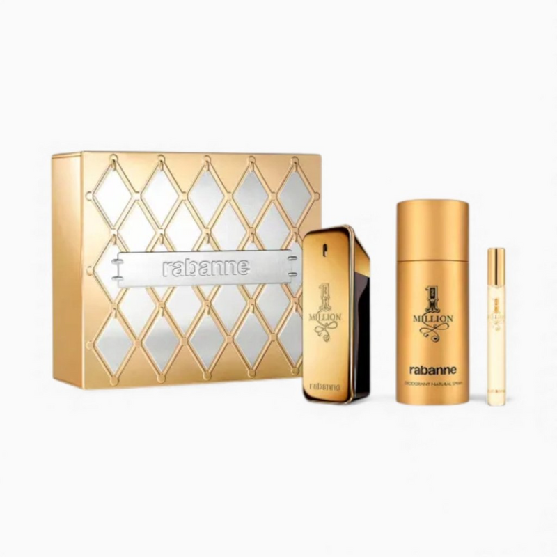 Paco Rabanne 1 Million Gift Set (Eau De Toilette Spray 100ml  Deodorant Spray 150ml  Eau De Toilette Spray 10ml)