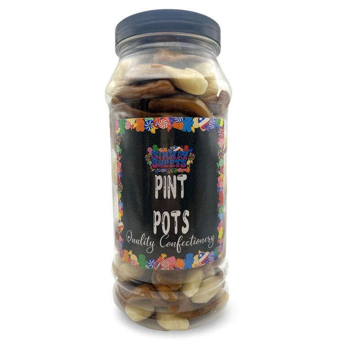 Pint Pots Jelly Gummy Retro Sweets Gift Jar - 760g