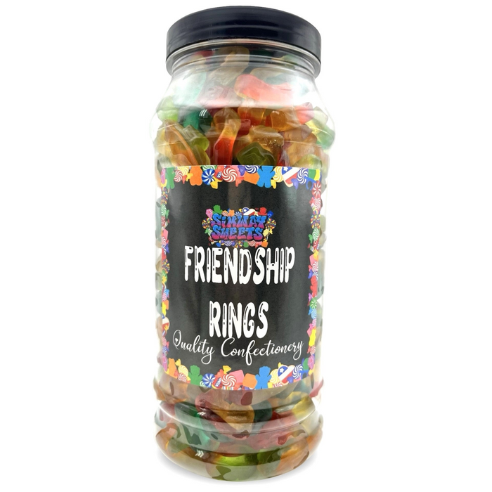Friendship Rings Gummy Retro Sweets Gift Jar - 750g