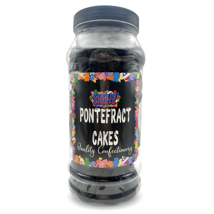 Pontefract Cakes Liquorice Tablets Aniseed Sweets Gift Jar - 770g