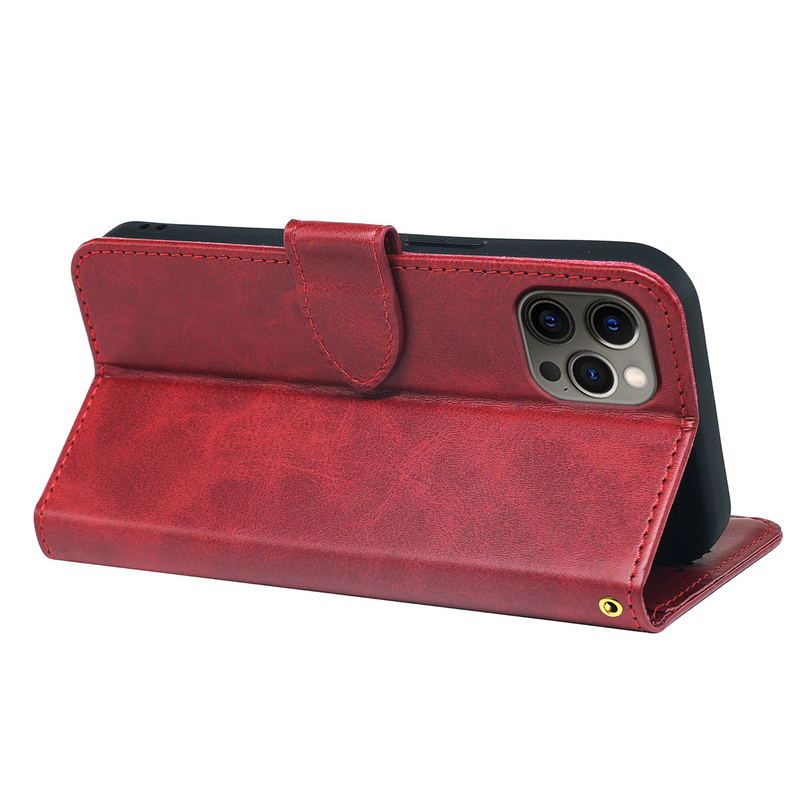 iPhone 14 Series Book Flip Case Leather Wallet