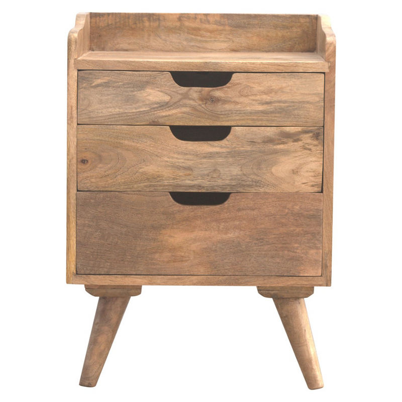 Artisan Furniture Solid Wood 3 Drawer Gallery Bedside