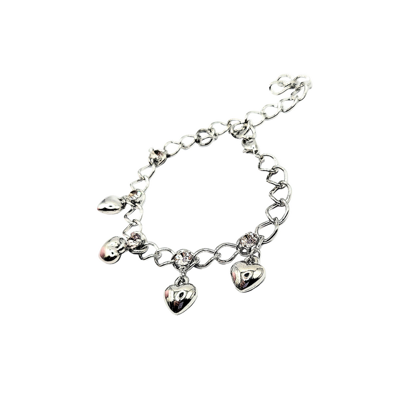 Heart Bell Chain Link Anklet