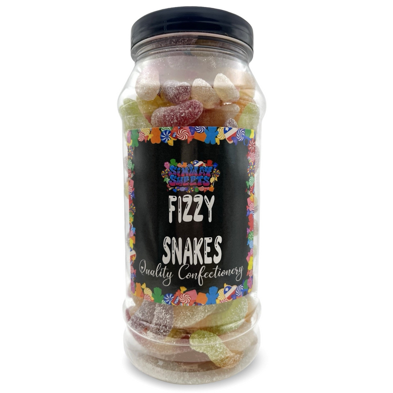 Fizzy Snakes Retro Sweets Gift Jar - 570g