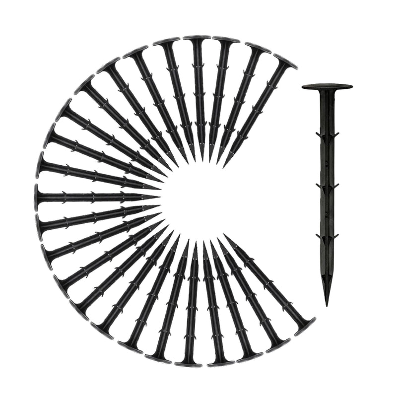 50 Heavy Duty Weed Control Fabric Pegs Garden Ground Staples